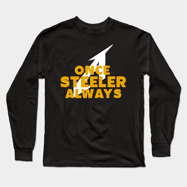 Once a Steel Long Sleeve T-Shirt by NFLapparel